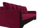 диван прямой ник-3 бордовый\черный диван прямой ник-3 бордовый\черный