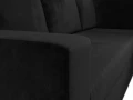 диван угловой оливер правый угол черный
