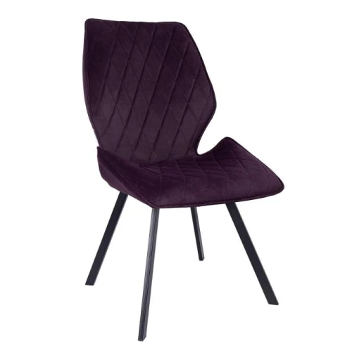стул ostin 180 велюр брусничный, каркас квадрат черный стул ostin 180 велюр брусничный, каркас квадрат черный