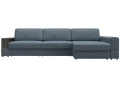 диван угловой с полкой лига-055 нпб лонг угол универсальный ness 12 серый