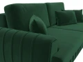 Диван прямой Лига-057 НПБ seven 626 зеленый