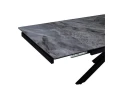DT777 Стол обеденный раскладной Italy grey, 160-240*90, керамич. столешница, основание металл черный