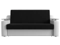 диван прямой аккордеон сенатор 140 черный\белый диван прямой аккордеон сенатор 140 черный\белый