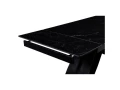 DT888 Стол раскладной Shashi black, 160-240/90*76, керамич. столеш, основ. металл черный