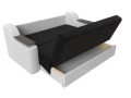 диван прямой аккордеон сенатор 140 черный\белый диван прямой аккордеон сенатор 140 черный\белый