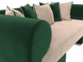 диван прямой кипр бежевый\зеленый