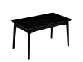 DT309 Стол раскладной Lauren black gold, 140-180/80*76, керамич. столешница, основ. дерево корич.
