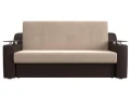 диван прямой аккордеон сенатор 140 бежевый\коричневый диван прямой аккордеон сенатор 140 бежевый\коричневый