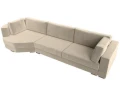Диван угловой Лига-026 левый угол Бежевый