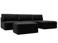 Диван угловой модульный с пуфом Лига-060 НПБ Лонг угол универсальный Диван угловой модульный с пуфом Лига-060 НПБ Лонг угол универсальный