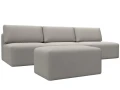 Диван прямой модульный с пуфом Лига-060 НПБ Лонг Диван прямой модульный с пуфом Лига-060 НПБ Лонг