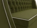 Диван кухонный прямой Лофт зеленый\бежевый