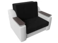 диван прямой аккордеон сенатор 120 черный\белый диван прямой аккордеон сенатор 120 черный\белый