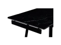 DT307 Стол обеденный Shashi black, 140-200/90*76, керамич. столешница, основание металл черный