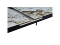 DT301 Стол обеденный расклад. Pandora 2 180-220*90*76, керамич. столешница, основание металл черны