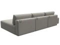Диван угловой модульный с пуфом Лига-060 НПБ Лонг угол универсальный