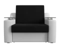 диван прямой аккордеон сенатор 120 черный\белый диван прямой аккордеон сенатор 120 черный\белый