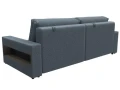 Диван прямой с полками Лига-053 НПБ ness 12 серый