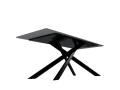 DT330 Стол обеденный Austrilia sand black 200*80*76, керамич. столешница, основание металл черный