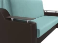 диван прямой аккордеон сенатор 160 бирюзовый\коричневый диван прямой аккордеон сенатор 160 бирюзовый\коричневый
