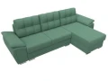 Диван угловой Нэстор правый угол Амур 11 зеленый