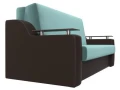 диван прямой аккордеон сенатор 160 бирюзовый\коричневый диван прямой аккордеон сенатор 160 бирюзовый\коричневый
