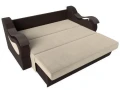 диван прямой аккордеон меркурий 140 бежевый\коричневый диван прямой аккордеон меркурий 140 бежевый\коричневый