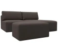 Диван угловой модульный с пуфом Лига-060 НПБ угол универсальный