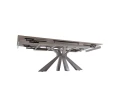 стол керамический siena kass gold 160-240*90, каркас белый