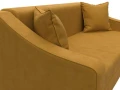 Диван прямой Лига-071 brut 10 желтый
