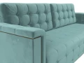 диван прямой лига-002 бирюзовый