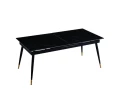dt303 стол обеденный расклад. shashi black 180-220*90, керамич. столешница, основание металл черный