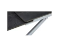 dt757 стол обеденный раскладной armani grey, 160-240*90, керамич. столешница, основан. металл белый