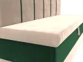 Диван кухонный прямой Энигма бежевый\зеленый