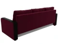 диван прямой ник-3 бордовый\черный диван прямой ник-3 бордовый\черный