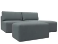 Диван угловой модульный с пуфом Лига-060 НПБ угол универсальный
