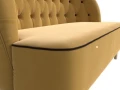 Кушетка Амиса желтый\коричневый