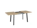 Стол обеденный NORMAN 138-180/85 (корпус дуб канзас Чёрный)