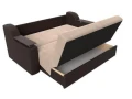 диван прямой аккордеон сенатор 140 бежевый\коричневый диван прямой аккордеон сенатор 140 бежевый\коричневый
