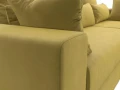 Диван угловой Майами правый угол желтый