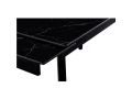 DT307 Стол обеденный Shashi black, 140-200/90*76, керамич. столешница, основание металл черный