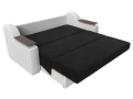 диван прямой аккордеон сенатор 140 черный\белый диван прямой аккордеон сенатор 140 черный\белый