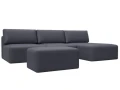 Диван угловой модульный с пуфом Лига-060 НПБ Лонг угол универсальный Диван угловой модульный с пуфом Лига-060 НПБ Лонг угол универсальный