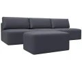 Диван прямой модульный с пуфом Лига-060 НПБ Лонг Диван прямой модульный с пуфом Лига-060 НПБ Лонг