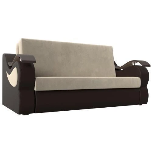 диван прямой аккордеон меркурий 140 бежевый\коричневый диван прямой аккордеон меркурий 140 бежевый\коричневый