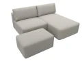 Диван угловой модульный с пуфом Лига-060 НПБ угол универсальный