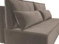 диван прямой фабио коричневый
