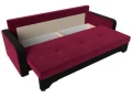 диван прямой ник-3 бордовый\черный диван прямой ник-3 бордовый\черный