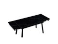 DT307 Стол обеденный Shashi black, 140-200/90*76, керамич. столешница, основание металл черный