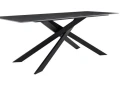 DT330 Стол обеденный Austrilia sand black 200*80*76, керамич. столешница, основание металл черный